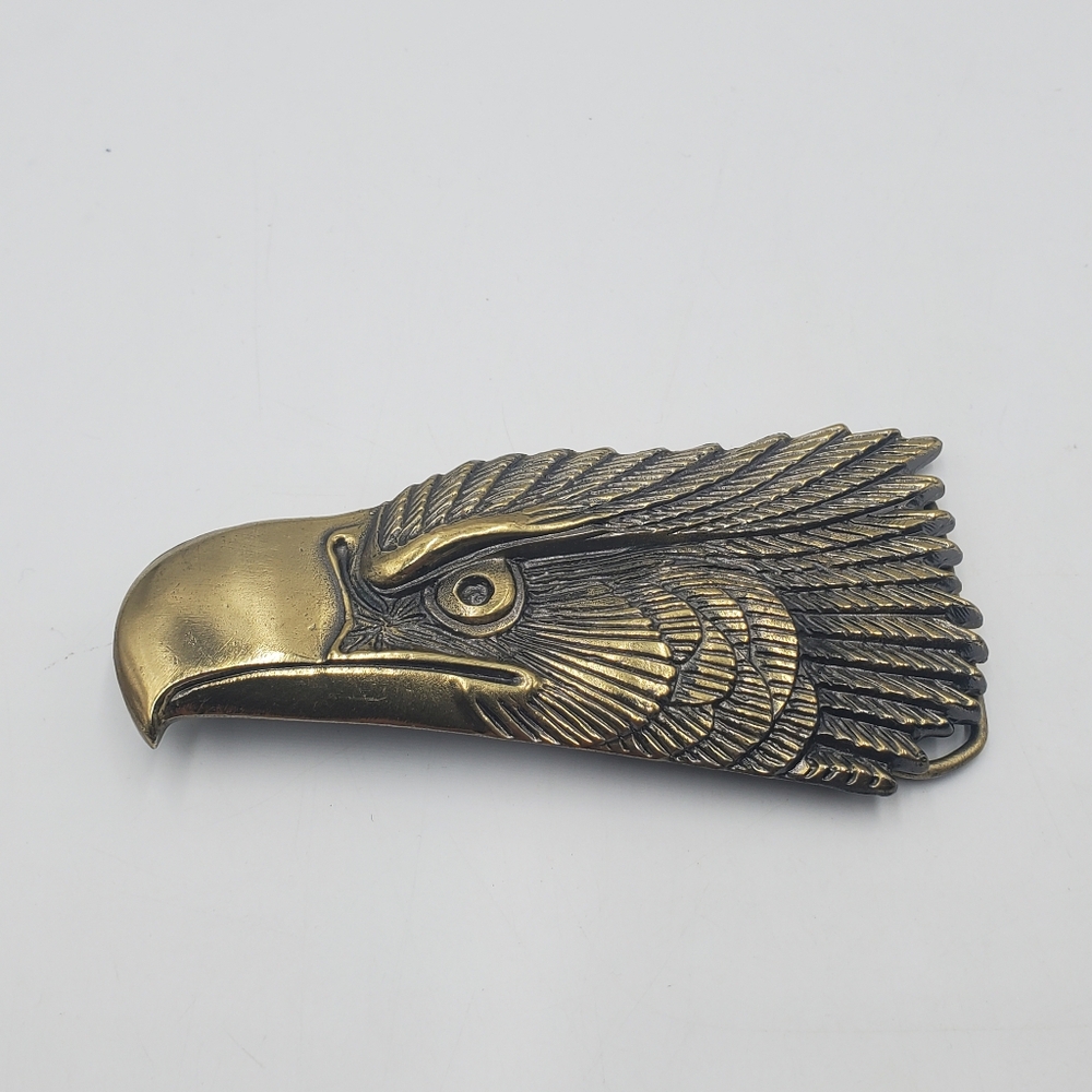 Eagle Head Brass Belt Buckle